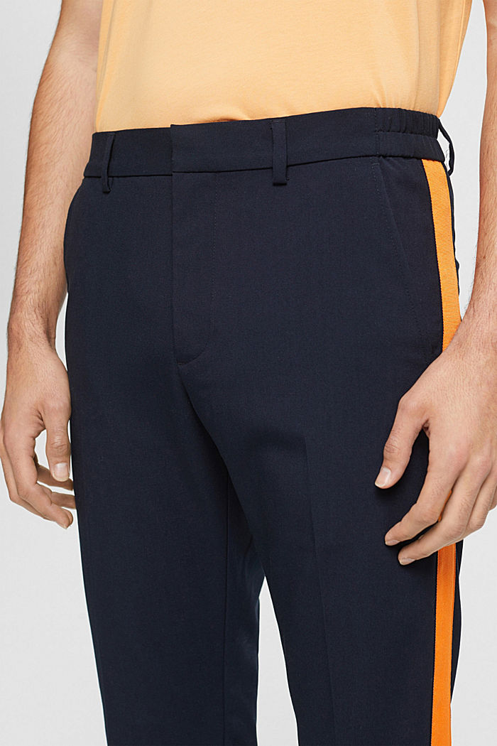 Tailored tracksuit style trousers, NAVY, detail-asia image number 4