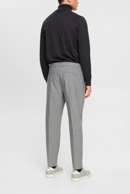 Slim fit flannel trousers, GREY, detail-asia image number 3