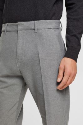 Slim fit flannel trousers, GREY, detail-asia image number 2