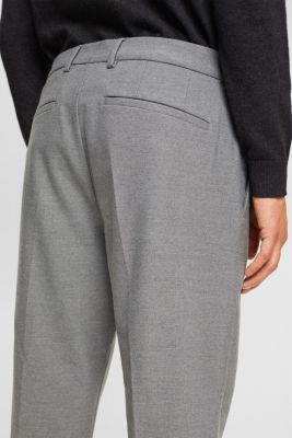 Slim fit flannel trousers, GREY, detail-asia image number 4