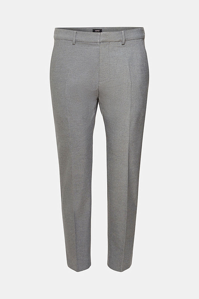 Slim fit flannel trousers, GREY, detail-asia image number 6
