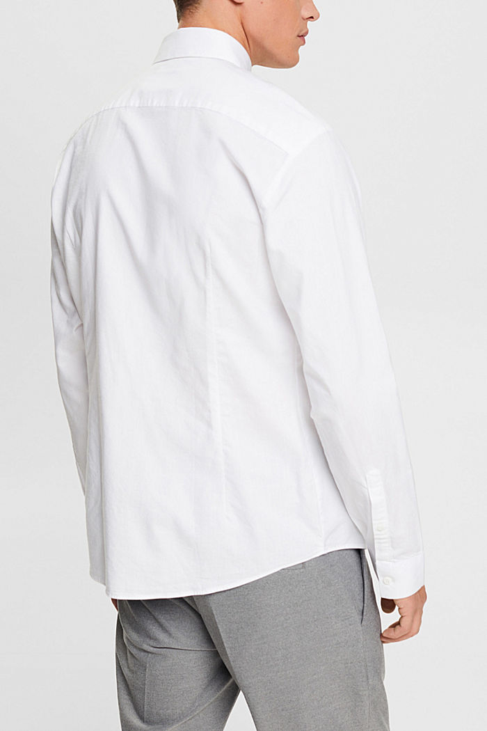 修身鈕扣恤衫, 白色, detail-asia image number 3