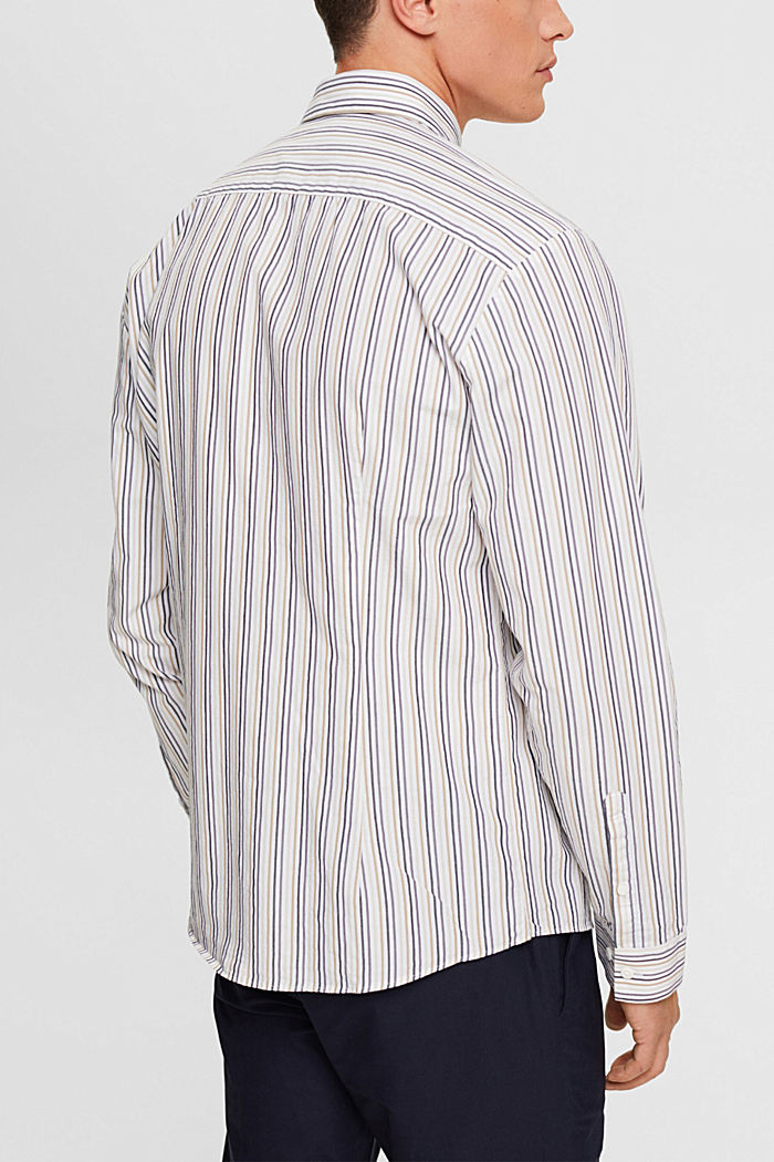 Striped slim fit shirt, SAND, detail-asia image number 3