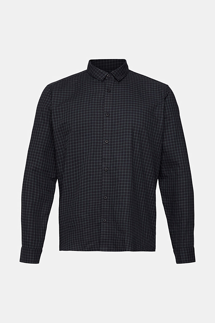 Checked slim fit shirt, BLACK, detail-asia image number 6