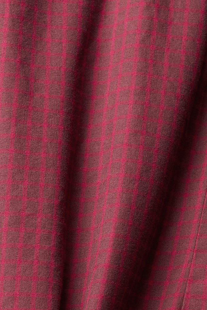 체크 슬림 핏 셔츠, BORDEAUX RED, detail-asia image number 4
