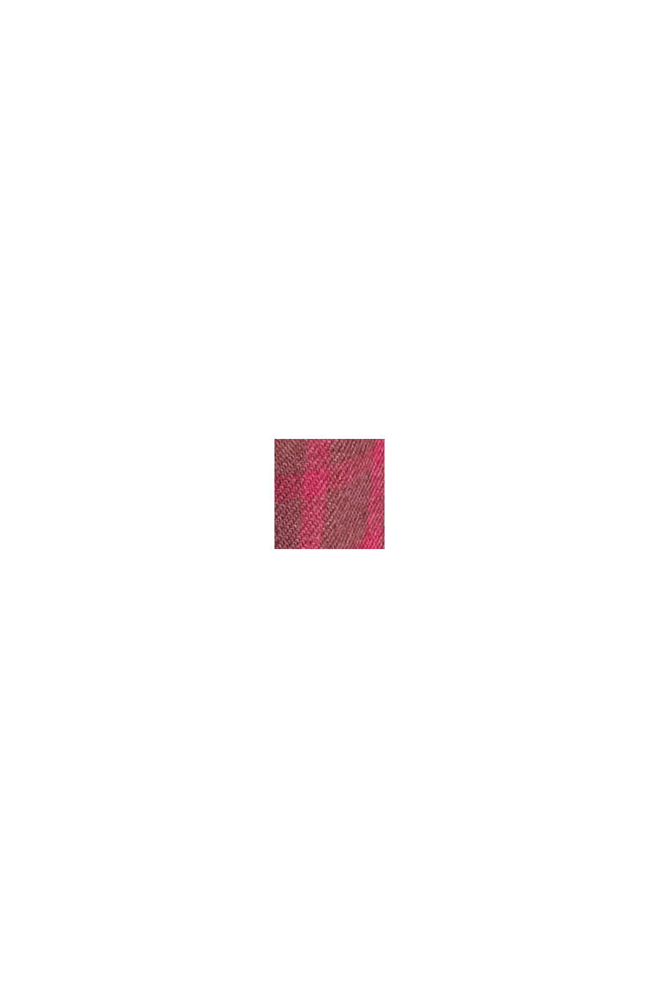 체크 슬림 핏 셔츠, BORDEAUX RED, swatch