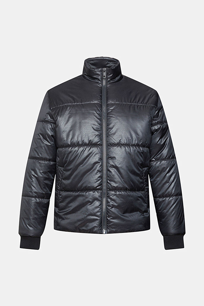 Patterned puffer jacket, BLACK, detail-asia image number 5