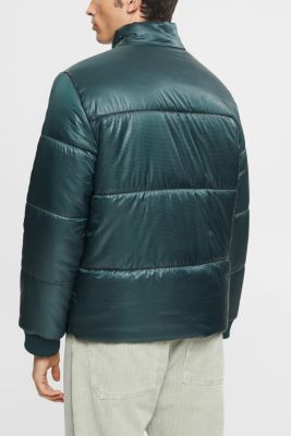Textured puffer jacket, DARK TEAL GREEN, detail-asia image number 1