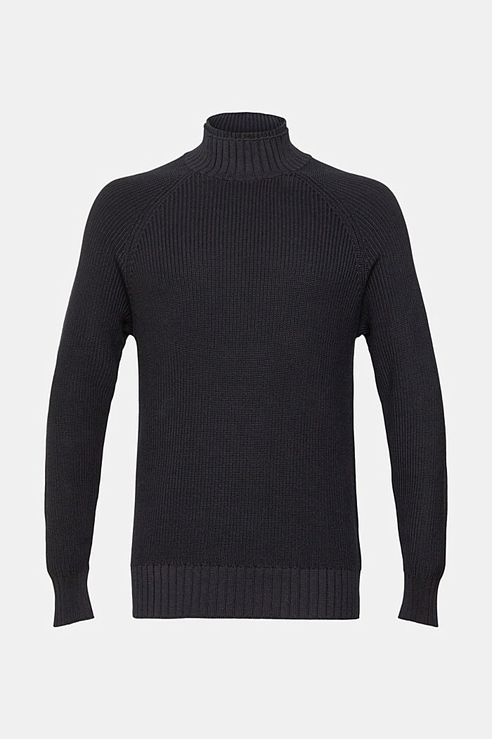 Knitted cotton jumper, BLACK, detail-asia image number 6
