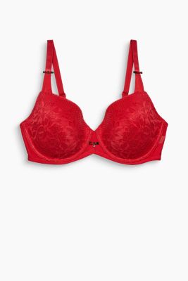 Esprit - Underwire bra, large cups, two kinds of lace at our Online Shop