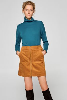 Esprit Corduroy skirt made of stretch cotton at our Online Shop