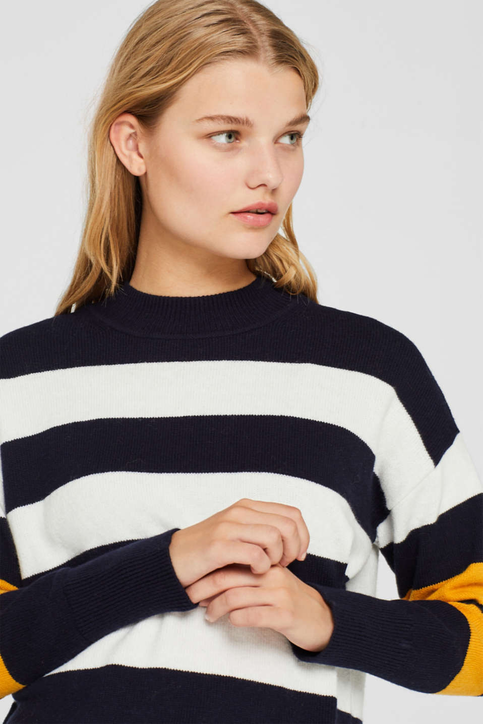 edc - With wool: block stripe jumper at our Online Shop