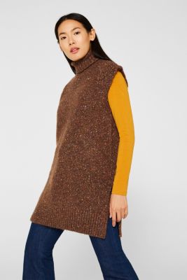 long sleeveless jumper