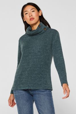 polo neck sweatshirt