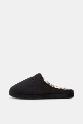esprit slippers zwart