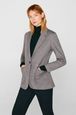 Theory Hooded Drape Jacket in Double-Knit Jersey - ShopStyle