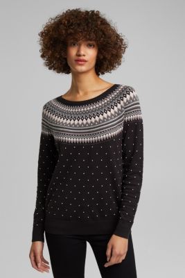 Esprit Fair Isle jumper made of 100 organic cotton at our Online Shop
