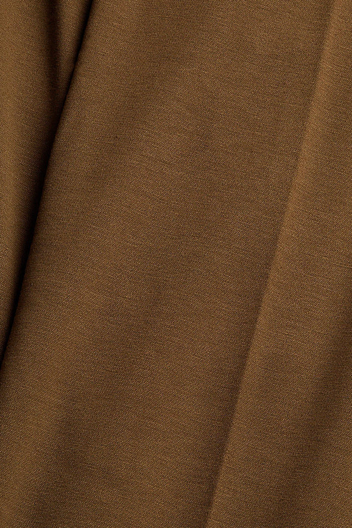 Leveälahkeiset, halkiolliset housut, BROWN, detail image number 4