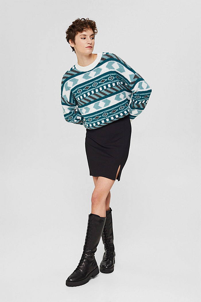 Mini skirt made of punto jersey fabric, LENZING™ ECOVERO™