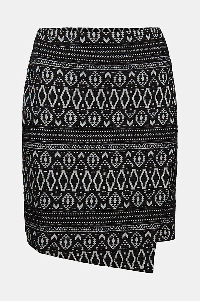 Aztec pattern skirt made of blended organic cotton