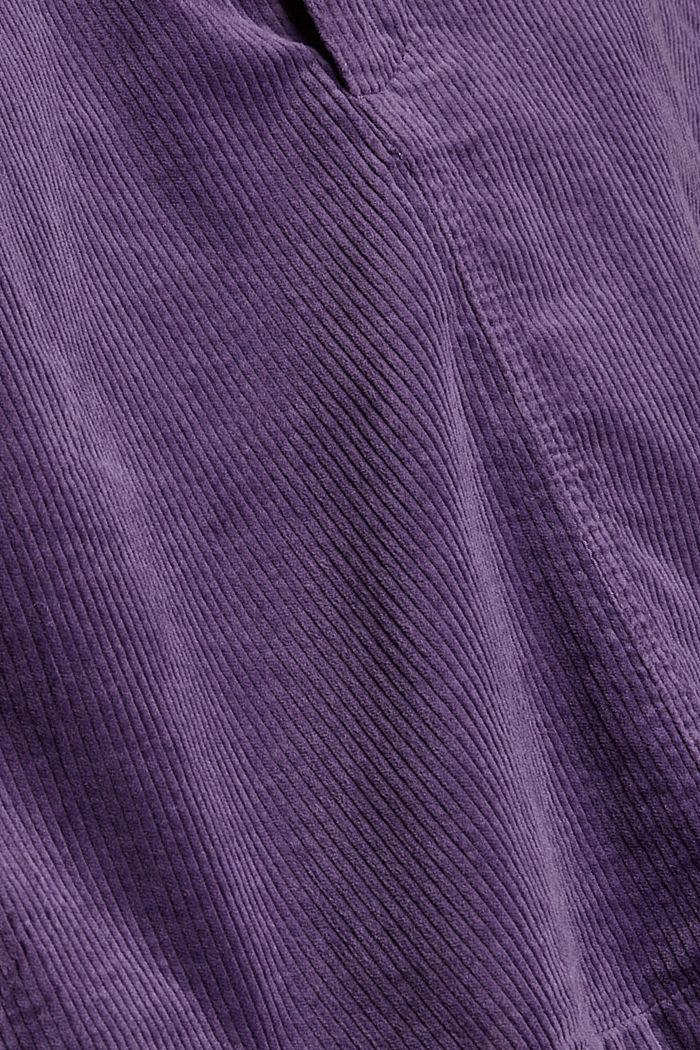 Mini-jupe en velours côtelé de coton, DARK PURPLE, detail image number 4