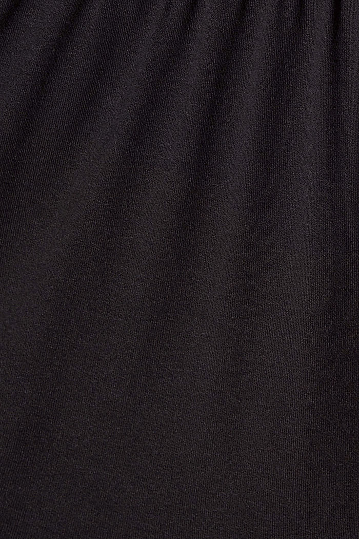 Röyhelösomisteinen jerseymekko, LENZING™ ECOVERO™, BLACK, detail image number 4