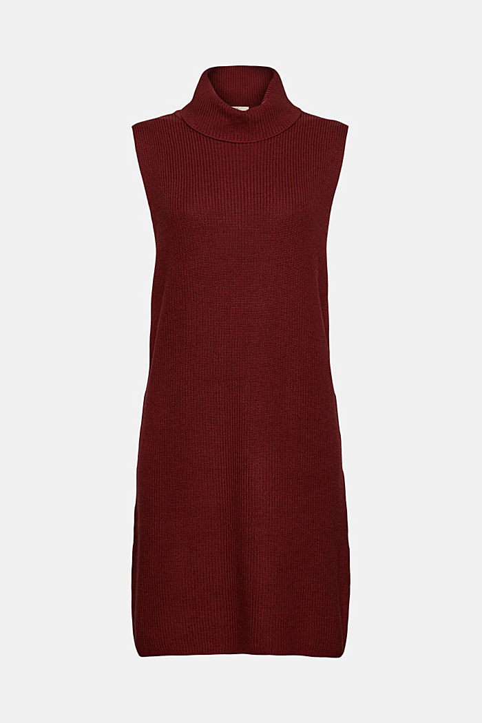 Sukienka bez rękawów, mieszanka bawełniana, GARNET RED, detail image number 6
