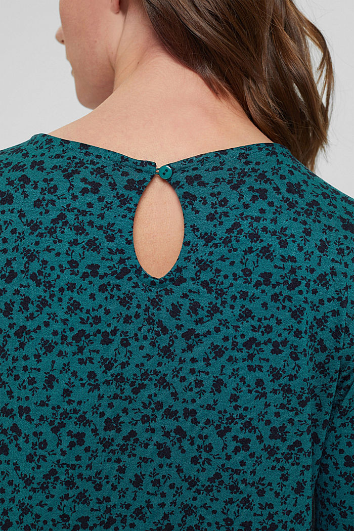 Jerseykleid aus LENZING™ ECOVERO™, EMERALD GREEN, detail image number 3