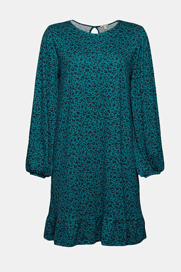 Jersey jurk van LENZING™ ECOVERO™, EMERALD GREEN, detail image number 7