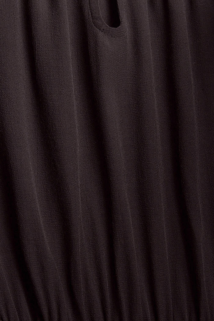 Kleid mit Rüschen aus LENZING™ ECOVERO™, BLACK, detail image number 4