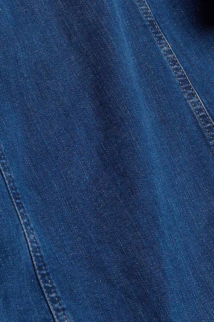 Robe en jean à ceinture à nouer, BLUE MEDIUM WASHED, detail image number 4