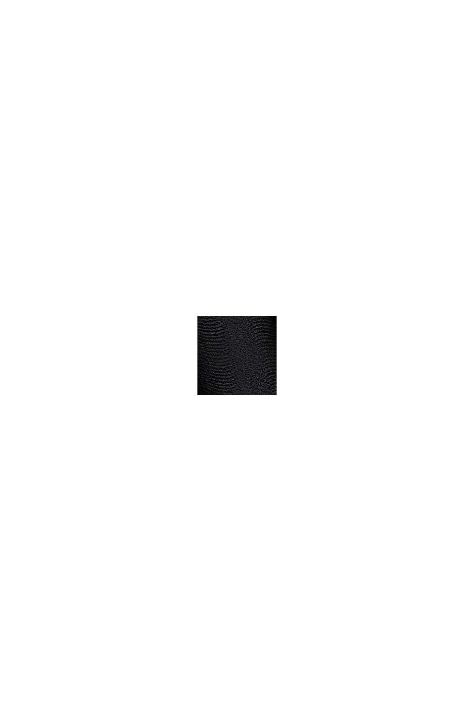 Mini-robe ornée d´un imprimé et de smocks, BLACK, swatch
