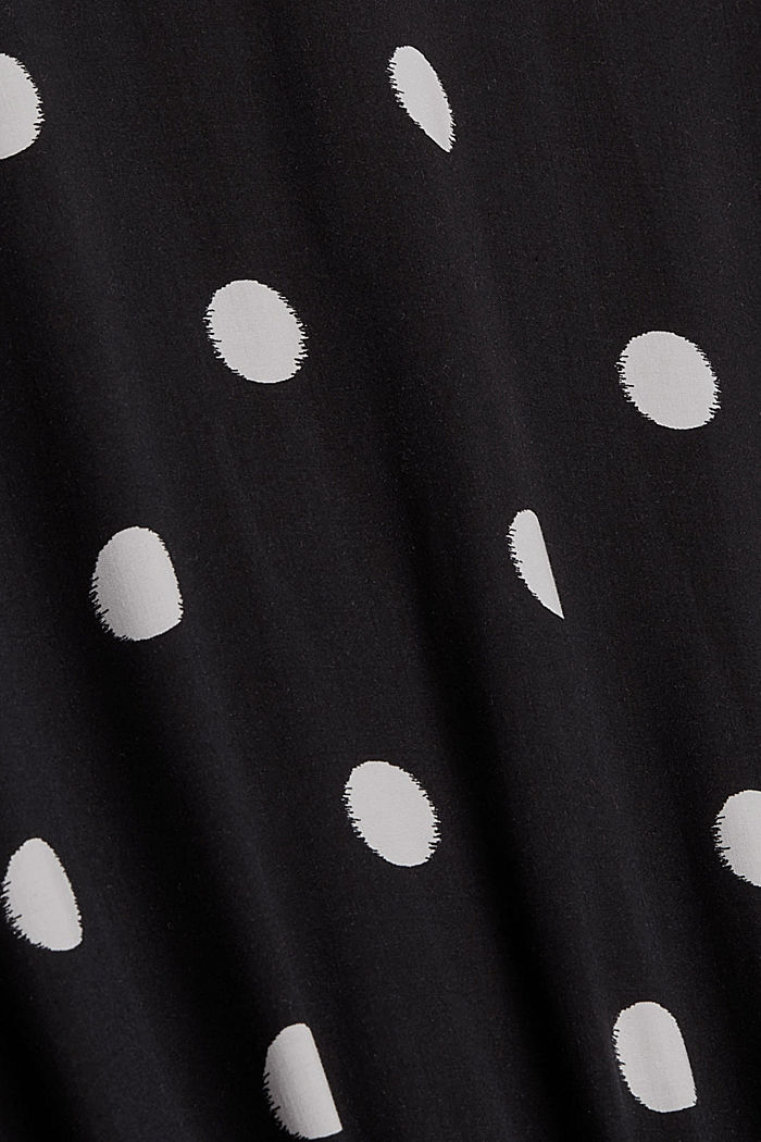 Mini-jurk met ceintuur, LENZING™ ECOVERO™, BLACK, detail image number 4