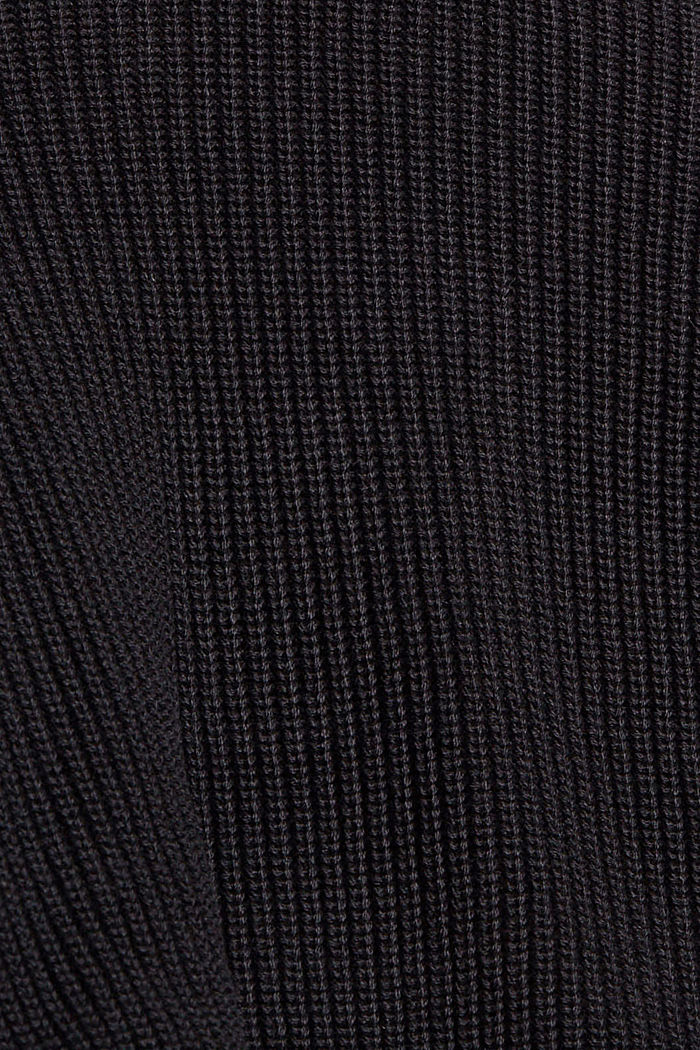 Boléro en maille, 100 % coton biologique, BLACK, detail image number 4