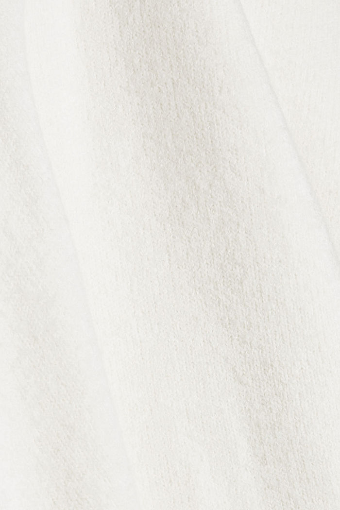 Con lana: chaleco de cuello en pico, OFF WHITE, detail image number 4