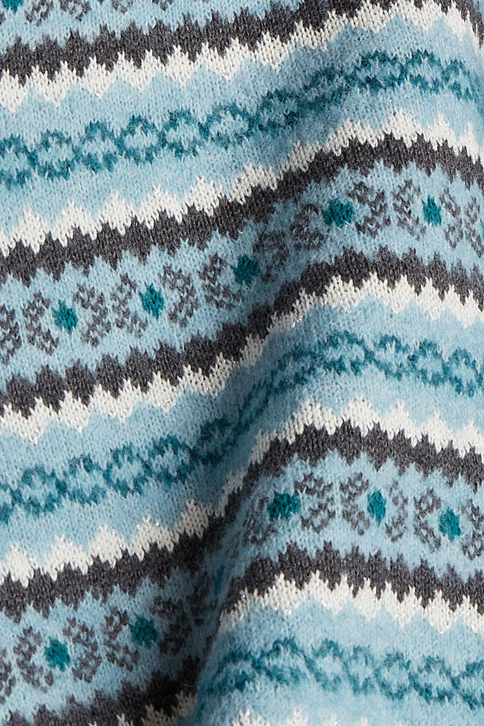 À teneur en laine : le pull-over à motif norvégien, DARK GREEN, detail image number 4