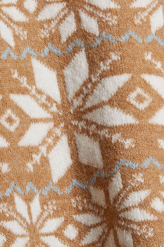 Con lana: Jersey con diseño noruego, OFF WHITE, detail image number 4