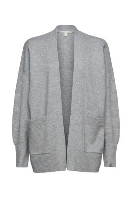 EDC À teneur en laine : le cardigan à la coupe ouverte