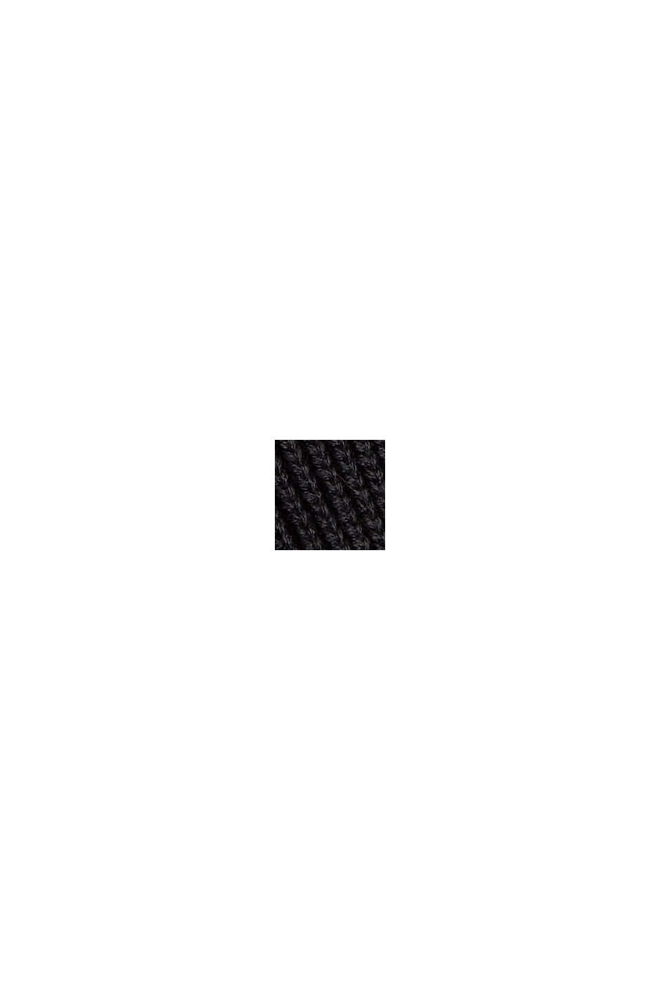 Strickpullover mit kurzen Ärmeln, BLACK, swatch