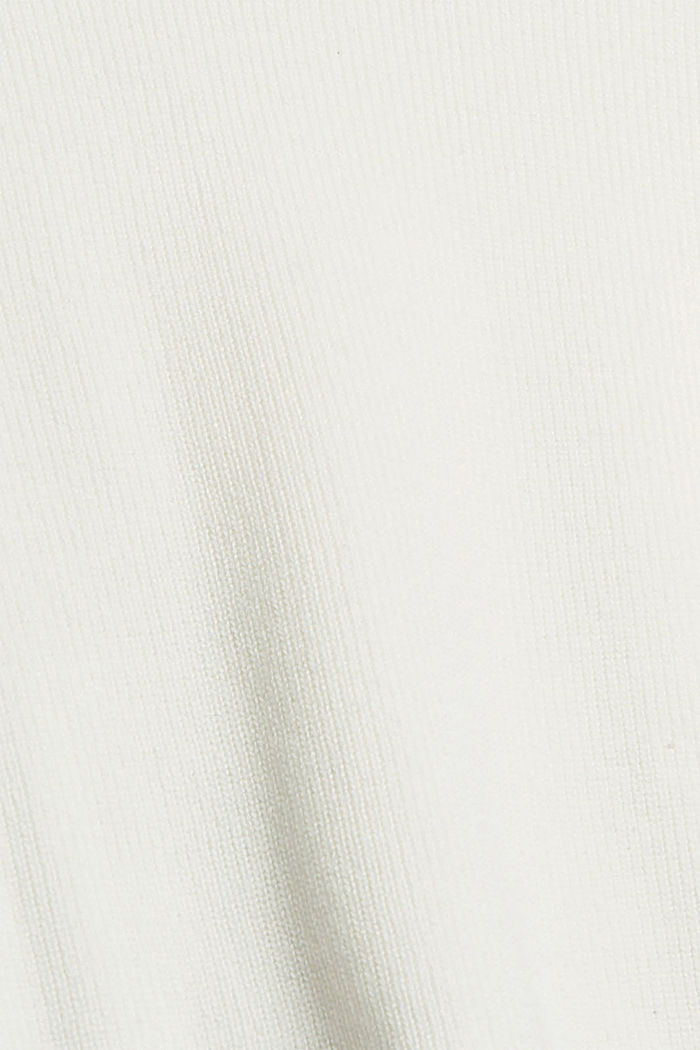 Cropped trui met opstaande kraag, OFF WHITE, detail image number 4