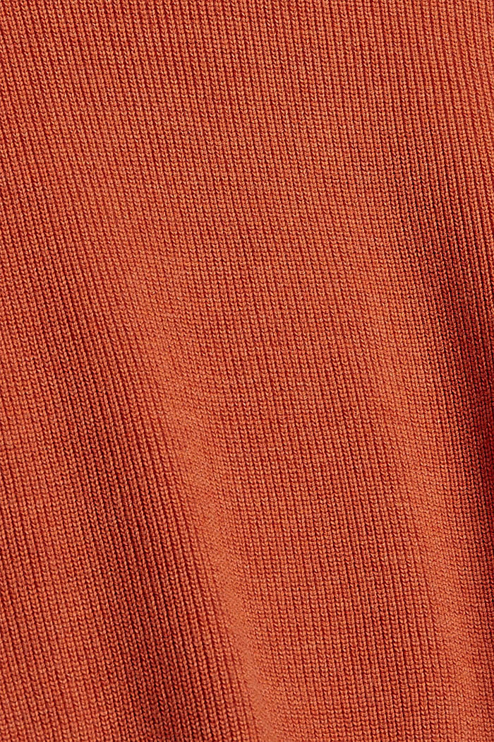 Cropped trui met opstaande kraag, GOLDEN ORANGE, detail image number 4