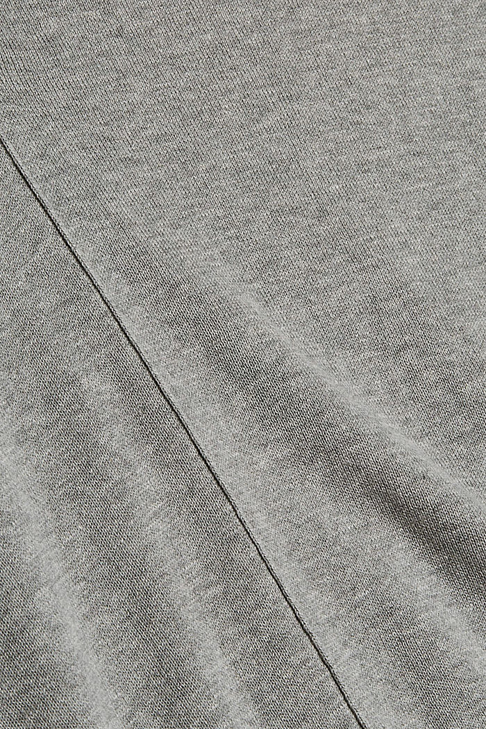 V-Ausschnitt-Pullover, 100% Baumwolle, MEDIUM GREY, detail image number 4