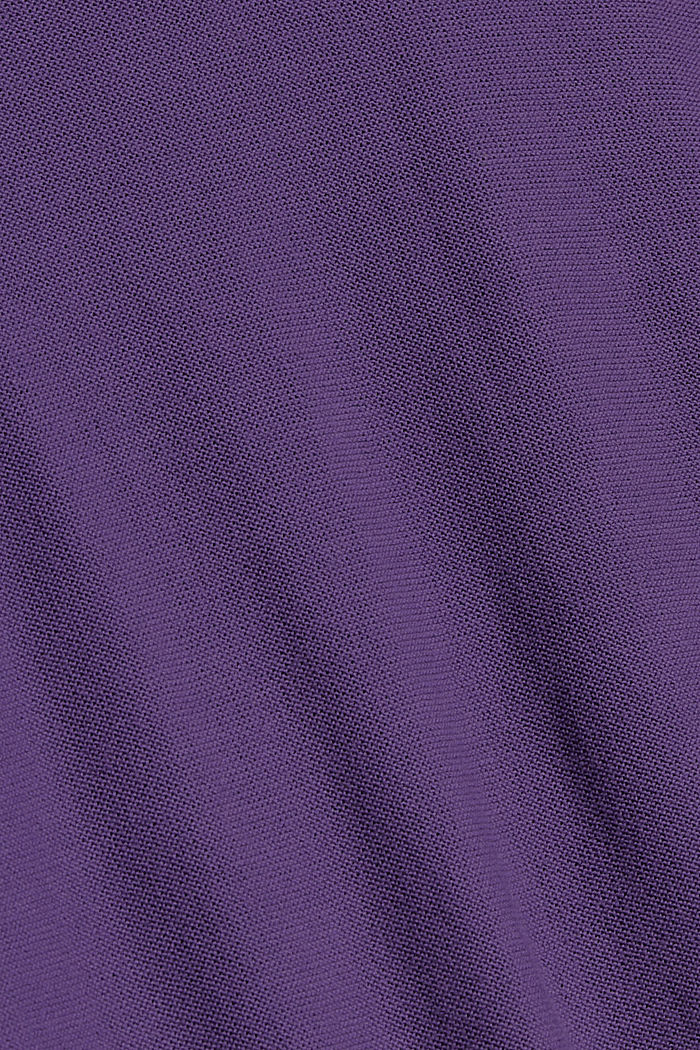 Pullover mit feiner Struktur, 100% Baumwolle, DARK PURPLE, detail image number 4