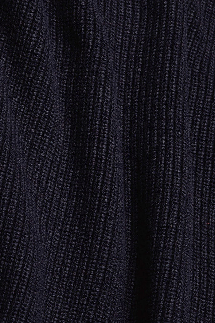 Lange trui van een katoenmix, NAVY, detail image number 4