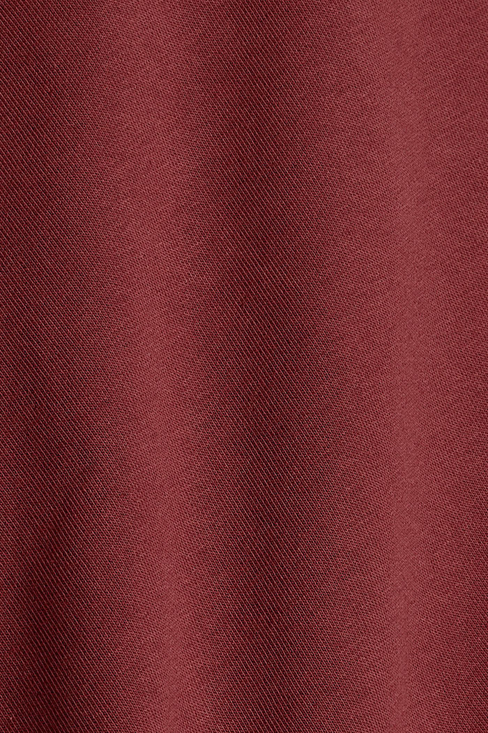 Gerecycled: hoodie met motief, GARNET RED, detail image number 4