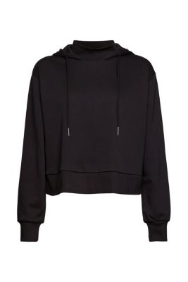 EDC Sweat à capuche et col droit en coton mélangé