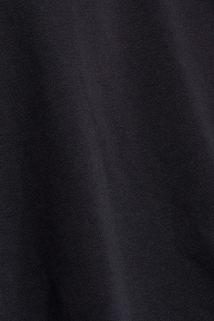 Gerecycled: cropped sweatshirt, BLACK, detail image number 4