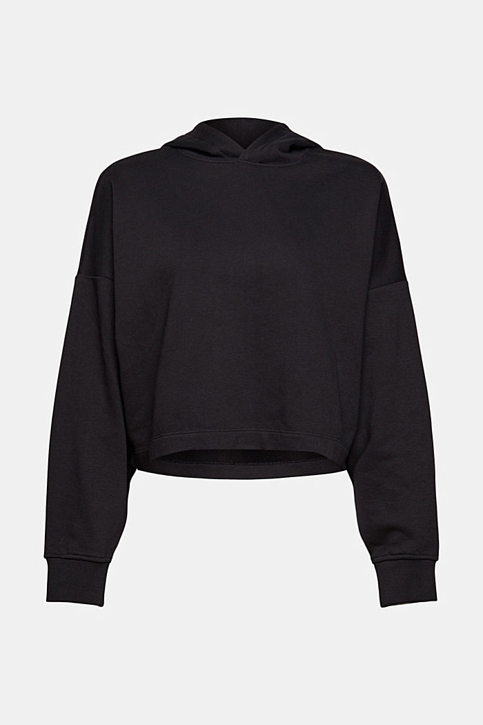 Gerecycled: cropped sweatshirt, BLACK, detail image number 6