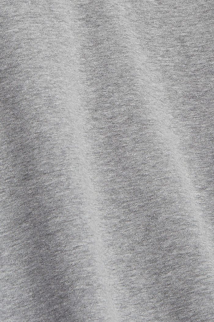 Recycelt: Cropped Sweatshirt, MEDIUM GREY, detail image number 4