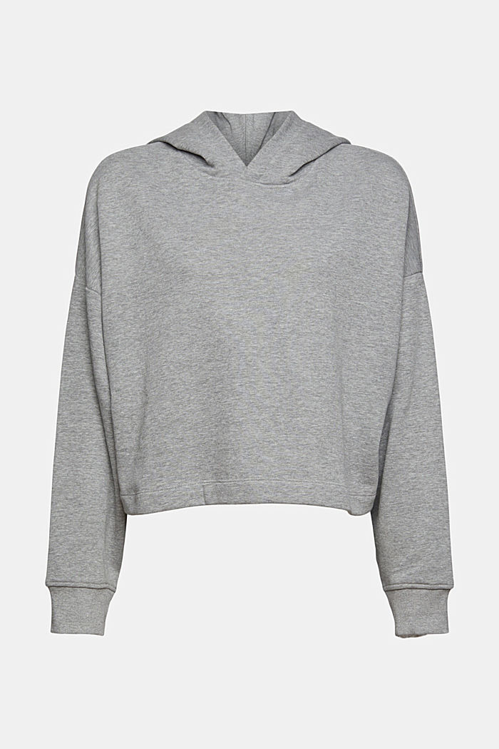 Recycelt: Cropped Sweatshirt, MEDIUM GREY, overview